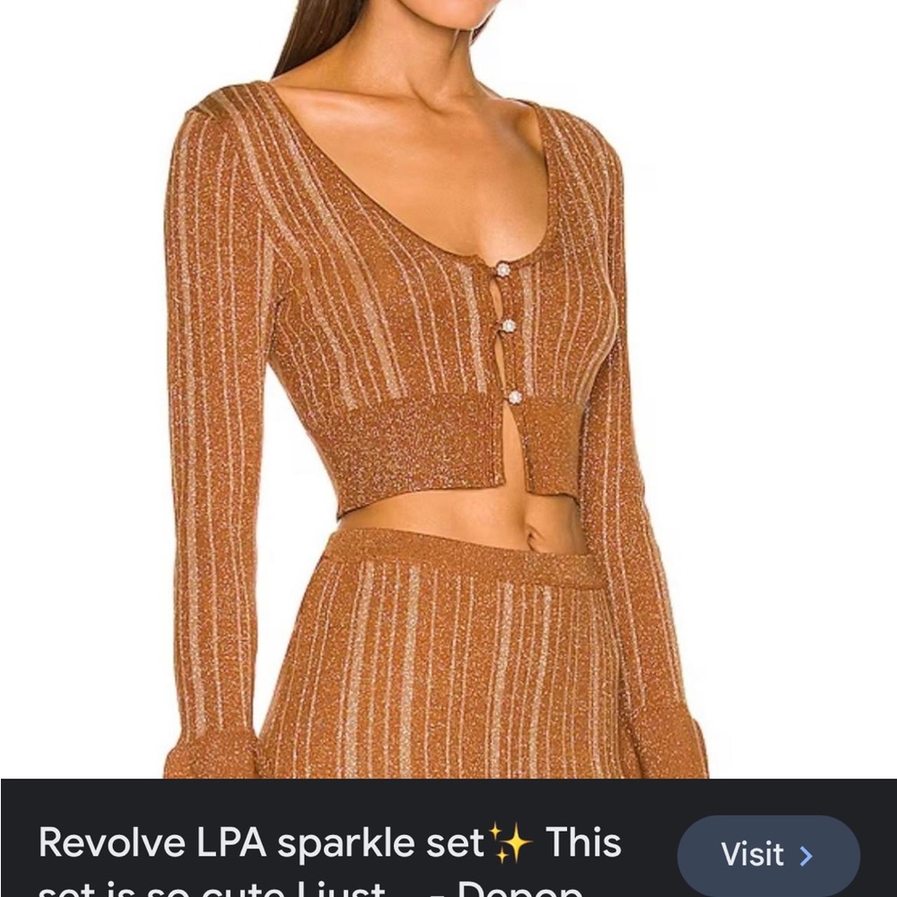 LPA Vance mini cardigan small NWT